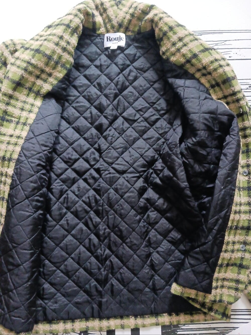 NWOT Rouje Wool/ Alpaca Blended Jacket Size 34 , US Size XS - Picture 10 of 15